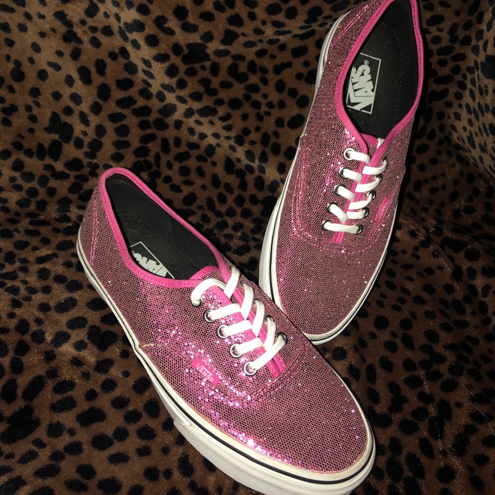 Pink Glitter Vans